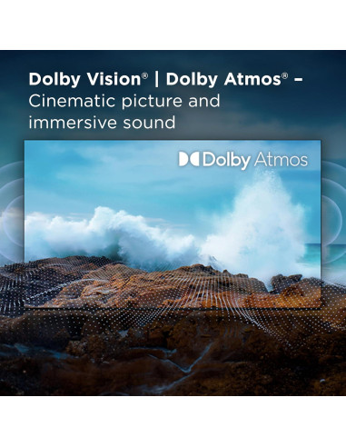 TCL Televisor QLED 4K 165 cm Fire TV Dolby Atmos 65Q651F