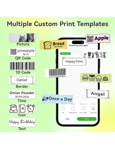 Impresora de Etiquetas Portátil PeriPage P10Pro Bluetooth USB