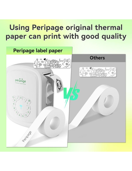 Impresora de Etiquetas Portátil PeriPage P10Pro Bluetooth USB