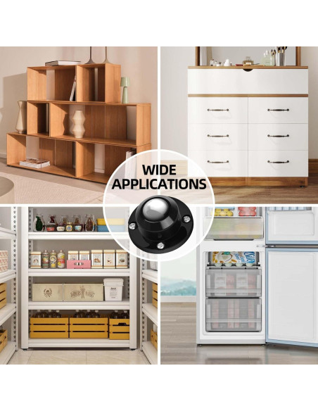 Ruedas Giratorias OUSCHR 8 PCS 360 para Muebles y Almacenaje Ruedas Giratorias OUSCHR 8 PCS 360 para Muebles y Almacenaje