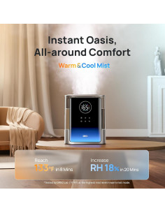 Humidificador Inteligente Dreo 8L Plata para Habitaciones Grandes 2