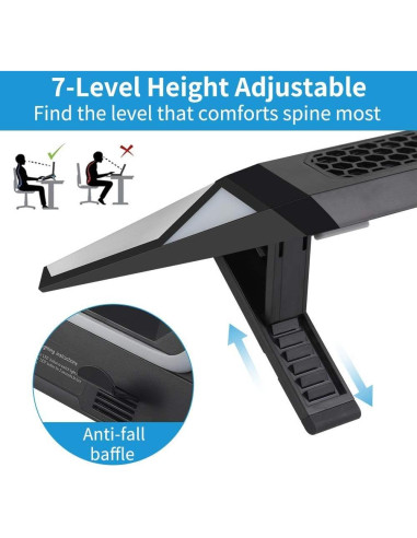 Base de Enfriamiento para Laptop AFMAT 4500RPM RGB 14-17.3"