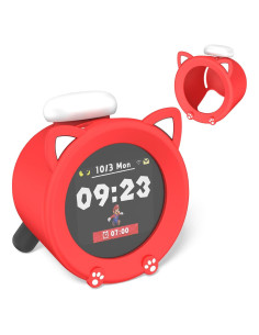 Funda Protectora Silicona Kawaii para Reloj Nintendo Rojo
