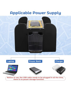Barajador de Cartas Automático Lineba 6 Barajas USB/Batería 2