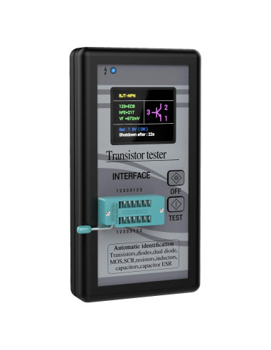 Medidor LCR DROK 300427 Transistores Diodos Capacitores