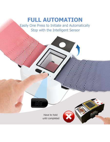 Barajador Automático de Cartas Adehoei Blanco 2000mAh