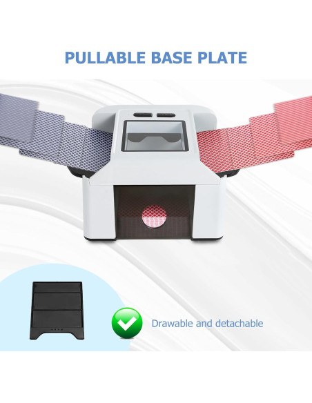 Barajador Automático de Cartas Adehoei Blanco 2000mAh