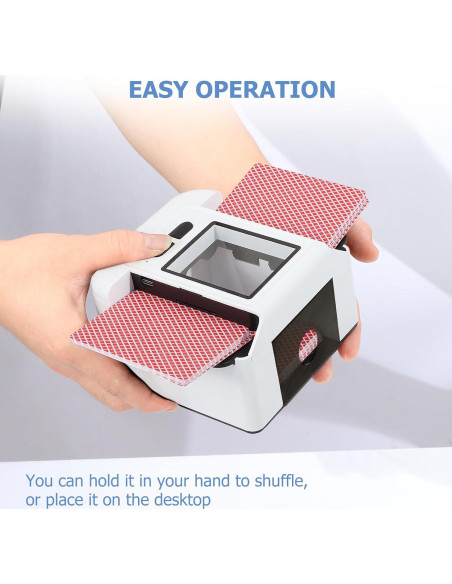 Barajador Automático de Cartas Adehoei Blanco 2000mAh