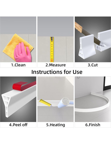 Tapón de Agua Raycity 74cm x 8.89cm Blanco Ducha