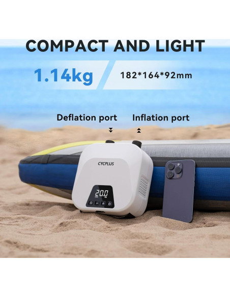 Bomba de Aire Inteligente CYCPLUS D14PRO 1.14 kg 20 PSI