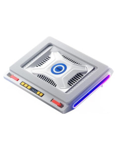 Enfriador de Laptop Gaming llano V10 RGB 12 cm Ajustable 13-17.3"