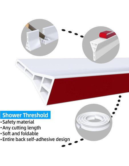 Tapón de Agua Raycity 74cm x 8.89cm Blanco Ducha