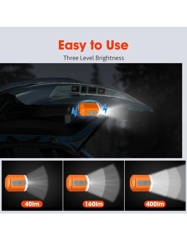 Bomba de Aire Portátil GIGA PUMP 4 con Linterna 4.2kPa