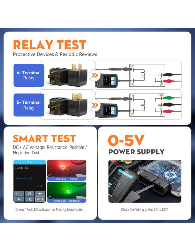 VDIAGTOOL V500 Kit Probador Circuito Eléctrico Automotriz 9-30V