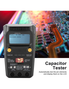 Probador Digital de Transistores ESR02 Pro - Medidor de Capacitores 2