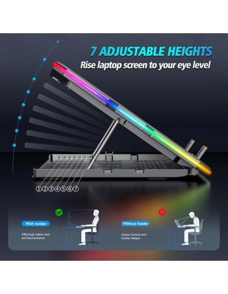 Base de Enfriamiento para Laptop AIMIUZI F15 15 Ventiladores