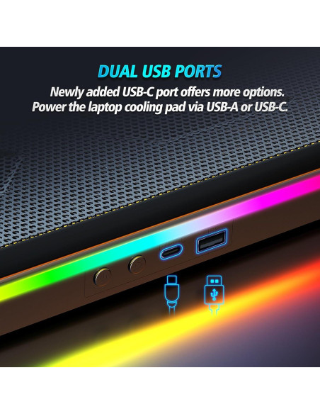 Base de Enfriamiento para Laptop AIMIUZI F15 15 Ventiladores