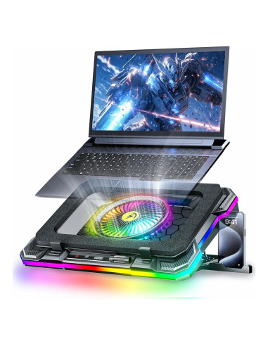 Base de Enfriamiento para Laptop Gaming KeiBn K1-5V RGB 14 cm