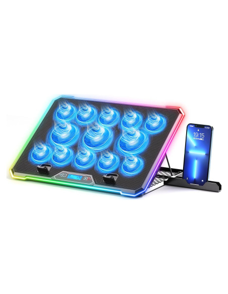 Pad de Enfriamiento para Laptop KYOLLY 13 Ventiladores 1.59kg