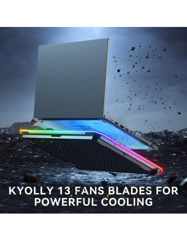Pad de Enfriamiento para Laptop KYOLLY 13 Ventiladores 1.59kg
