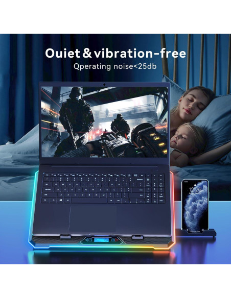 Pad de Enfriamiento para Laptop KYOLLY 13 Ventiladores 1.59kg