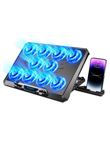 Enfriador de Laptop Trullypine 10 Ventiladores 12-17.3 Pulgadas