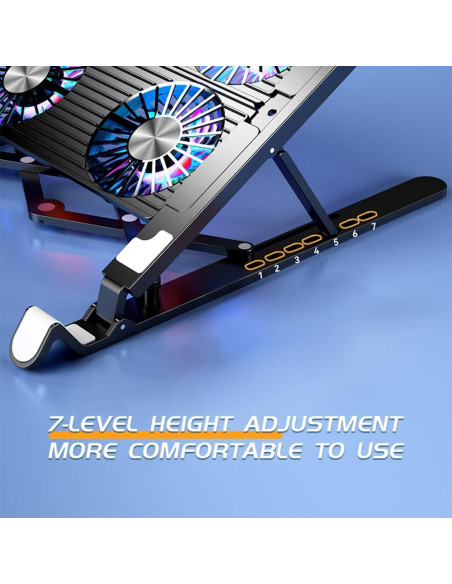 Base de Enfriamiento para Laptop BrilliantRay 11-17.3" 4 Ventiladores