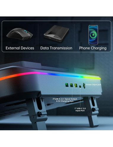 Base de Enfriamiento PHAPPY para Laptop Gaming 12-18"