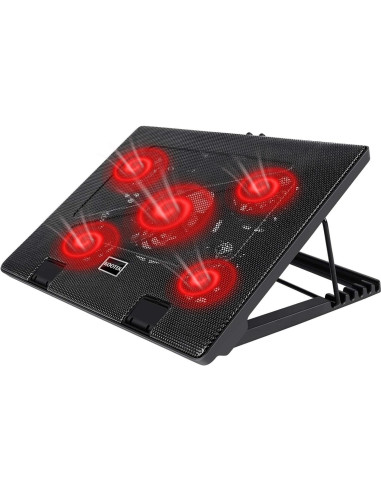 Base de Enfriamiento Kootek para Laptop 30-43 cm 5 Ventiladores