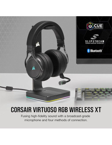 Auriculares Gaming Corsair Virtuoso RGB Wireless XT - Negro