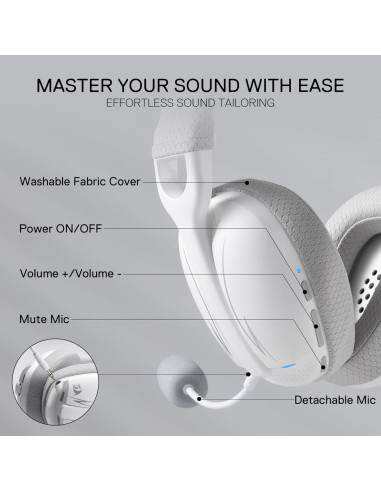 Auriculares Gaming Inalámbricos Redragon H878 7.1 RGB