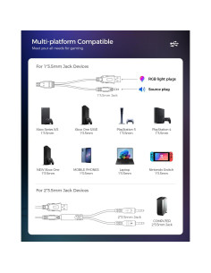 Auriculares Gaming OLANRUN K30 con Micrófono y RGB 50mm 2