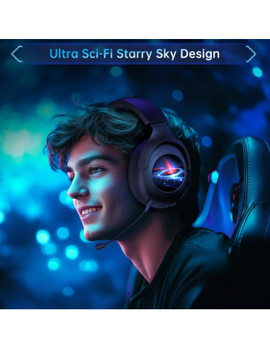 Auriculares Gaming Inalámbricos Gtheos Capitán 800 45H+ RGB