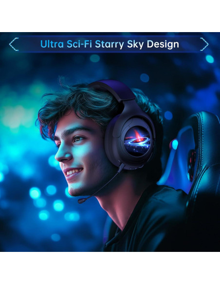 Auriculares Gaming Inalámbricos Gtheos Capitán 800 45H+ RGB