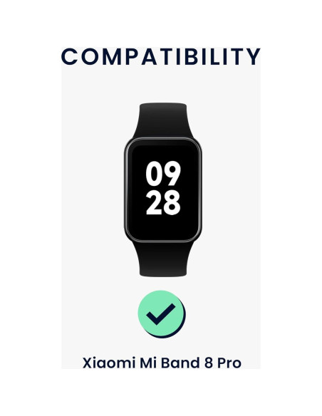 Correa de Nylon kwmobile para Xiaomi Mi Band 8 Pro Ajustable