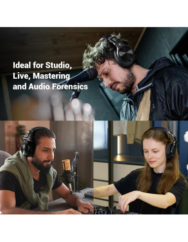 Auriculares Bluetooth OneOdio A70 Hi-Res 72H Negro