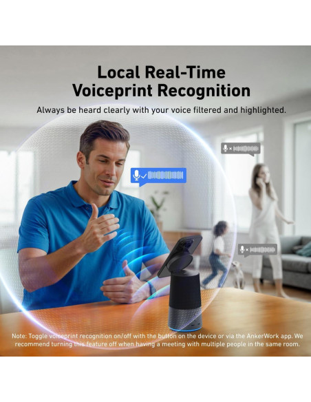 Altavoz Bluetooth AnkerWork S600 con Micrófono y Carga Qi2