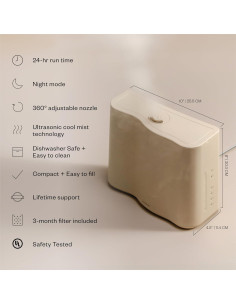 Humidificador Cloud Vitruvi Avena 600 m Ultrasonido 2