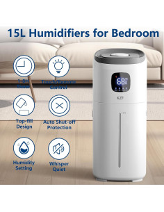 Humidificador KZF 15L para grandes habitaciones 2000 pies 2