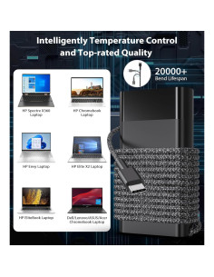 Cargador USB C 65W para Laptop HP - Carga Rápida 2
