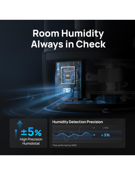 Humidificador Dreo HM524S 6L Ultrasónico Negro para Dormitorio