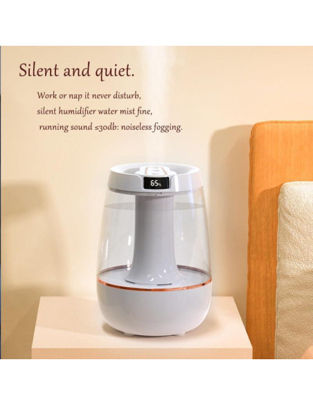 Humidificador Foxing 3L Ultra Silencioso con Luz Nocturna
