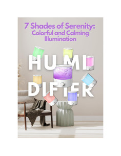 Humidificador Ultrasónico MEGAWISE Humi 1 2L Luz Nocturna 2