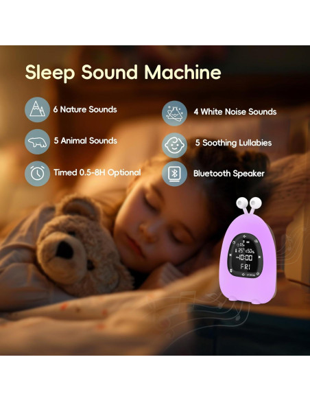 Despertador Luz Amanecer JAMYOK DE-N02 con Sonido Blanco