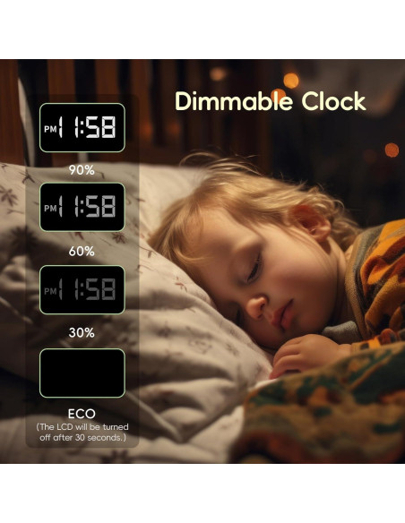 Despertador Luz Amanecer JAMYOK DE-N02 con Sonido Blanco