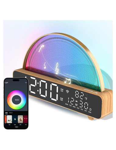 Despertador de Amanecer ANYPLUS con Sonido Blanco y Luz LED