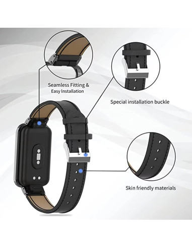 Correa de Cuero para Xiaomi Redmi Band 2 y Smart Band 8