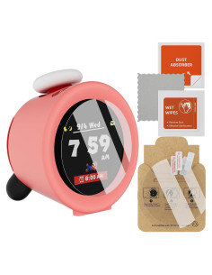 Funda Silicona Rosa + 2 Películas HD para Nintendo Alarmo