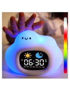 Reloj Despertador Vivilumens Nube con Luz y Ruido Blanco