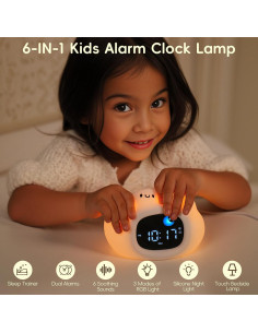 Reloj Despertador Vivilumens Nube con Luz y Ruido Blanco 2